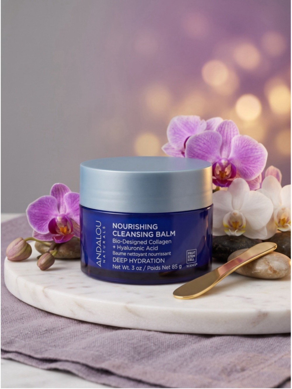 Andalou Naturals Nourishing Cleansing Balm Deep Hydration Makeup Remover 3oz